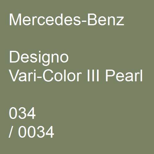 Mercedes-Benz, Designo Vari-Color III Pearl, 034 / 0034.